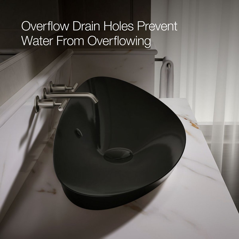 Veil® Trough Vessel, Black Black™