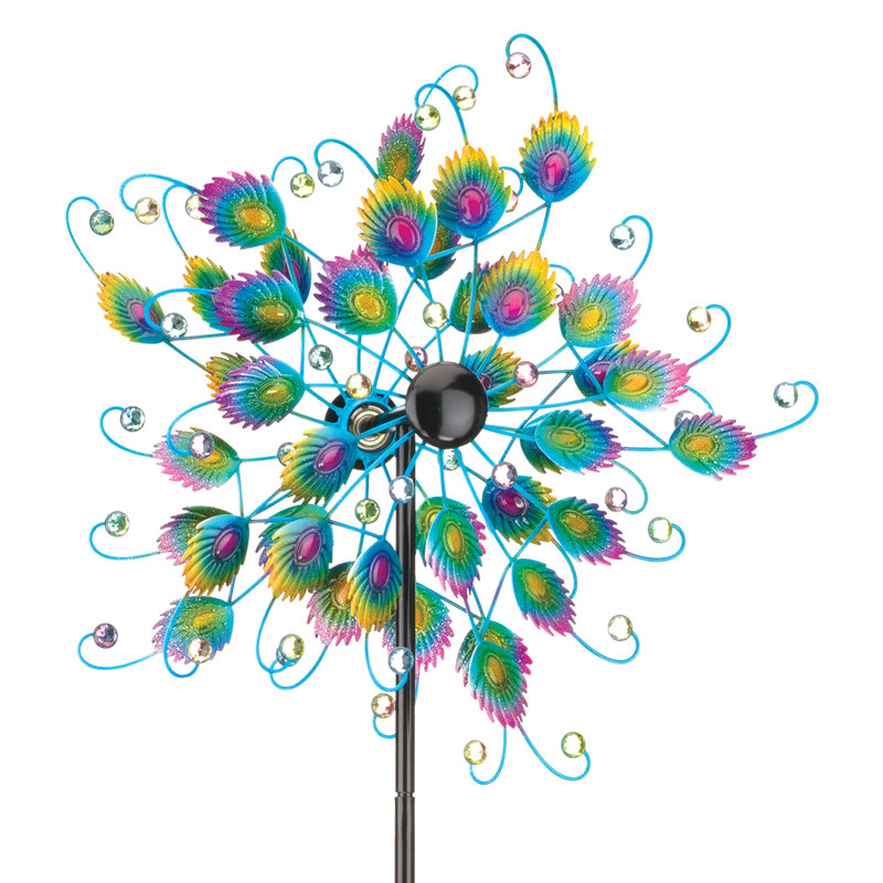 19" Wind Spinner - Peacock