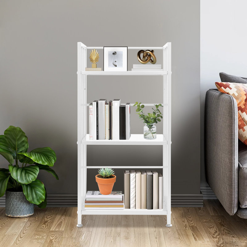 3-Tier Floor Standing Display Bookshelf, Open Shelf Bookcase, Display Rack, Natural