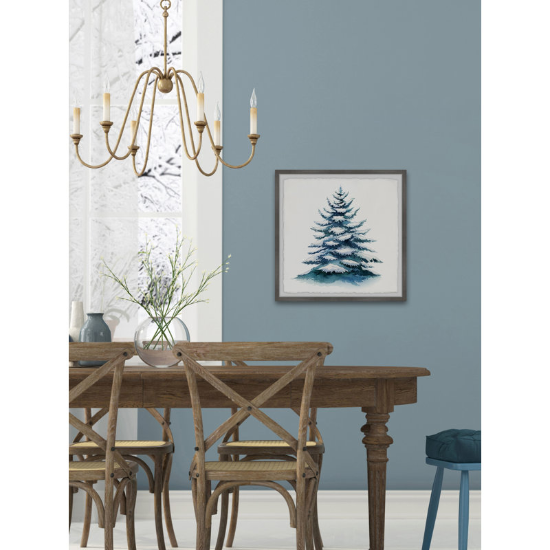 Tous les arbres de Noël sont parfaits - peinture encadrée, H 24 po x l 24 po x P 1,5 po