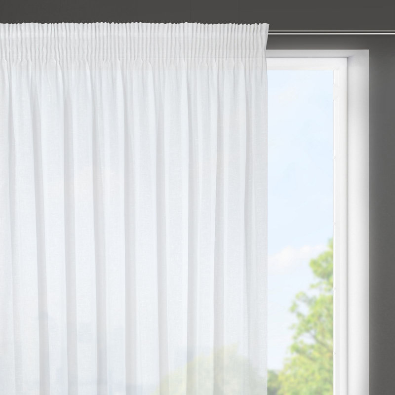 Kadie-May Sheer Curtain Single Panel, 145cm H x 300cm W