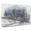 Brisbane City Skyline Australia In Abstract - Wrapped Canvas Print-55315218