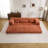 Compression Mahjong Sofa,Convertible Floor Sofa Bed,Diy Boneless Modular Sectional Sofa,No Assembly Required,Circle Fleece Fabric,Oversized 3 Seater With 3 Pillows-365137492