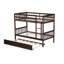 Lit simple superposé en bois d'hévéa simple avec lit gigogne, convertible en lit simple-106845177