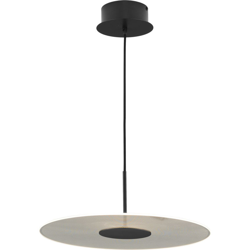 Mcduff 1 - Light LED Unique/Statement Pendant, Matte Black