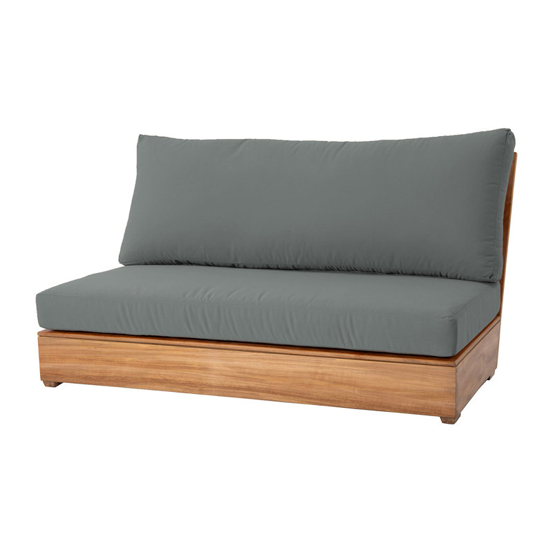 Canapé modulaire d'extérieur Arrin, Gris anthracite