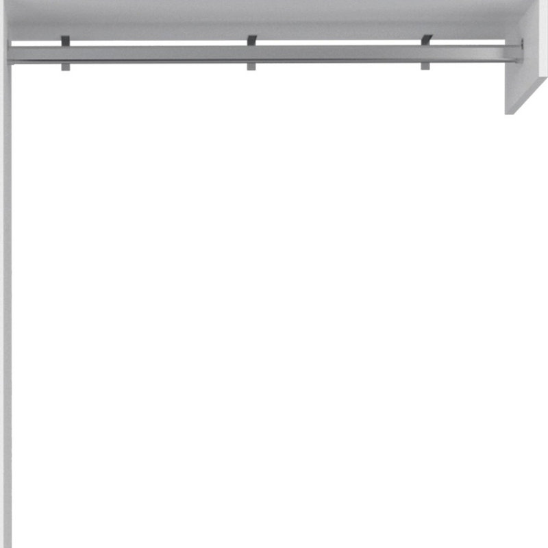 Commode combinée 59 po à tiroir blanc