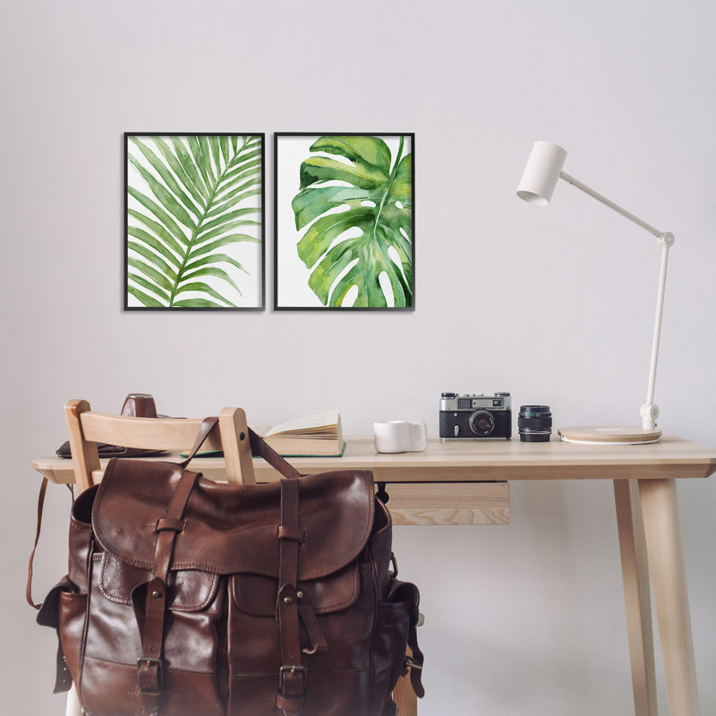 Ensemble de 2 giclées par Carson Lyons, Giclée encadrée noir minuit, H 14 po x l 11 po