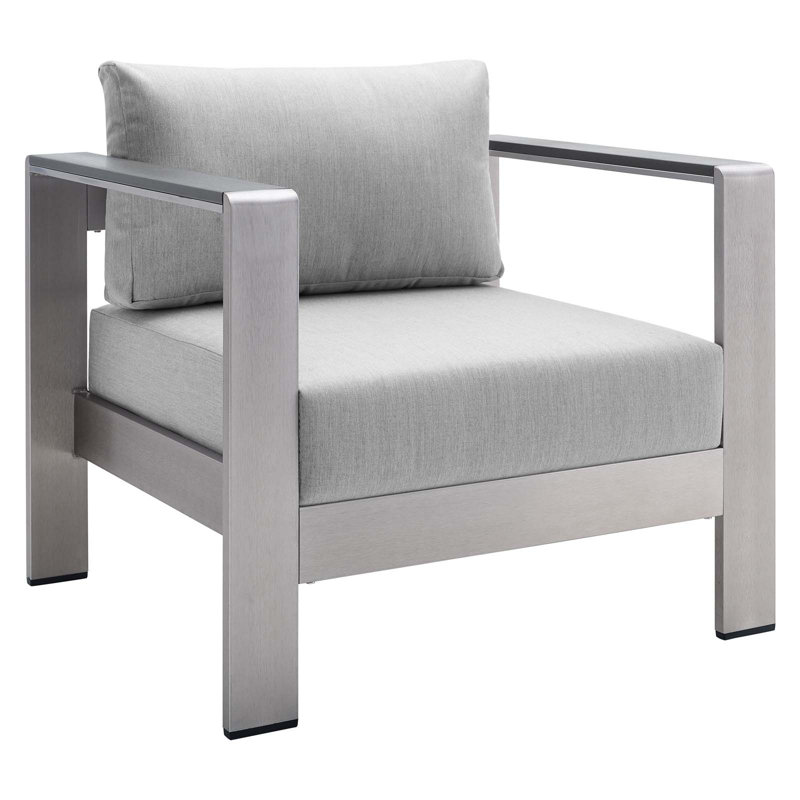 Fauteuil d'extérieur Shore Sunbrella, gris