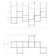 Cubix 12 - Light Dimmable LED Square / Rectangle Chandelier