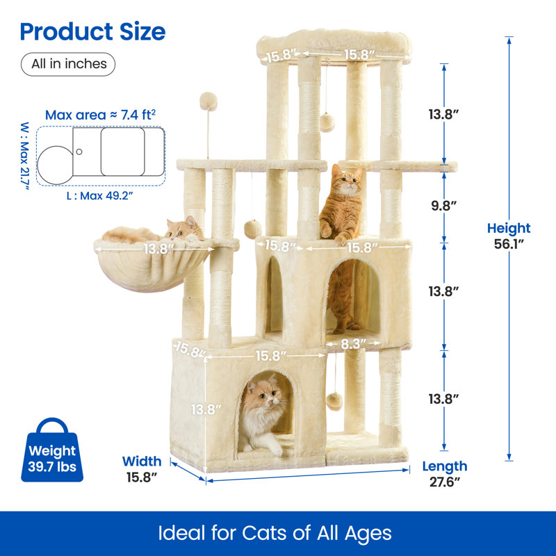Arbre à chat 56 "Dayelin, Beige