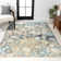 Dessens Marbled Abstract Blue/Beige Rug