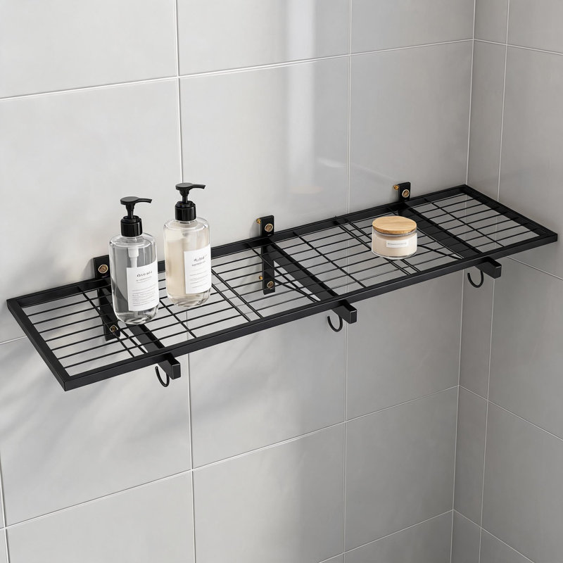 Étagères murales robustes pour garage – Rangement métallique 1x4 pi / 2x4 pi pour l'organisation du garage – Lot de 1/2