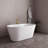 54" Streamline Soaking Freestanding Tub With Internal Drain-108964847