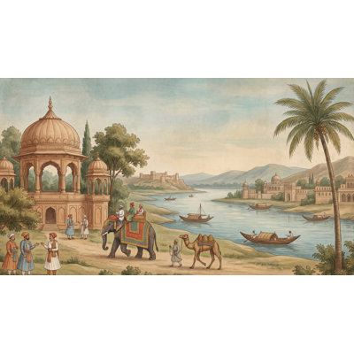 Adhésif mural paysage et paysage rétro