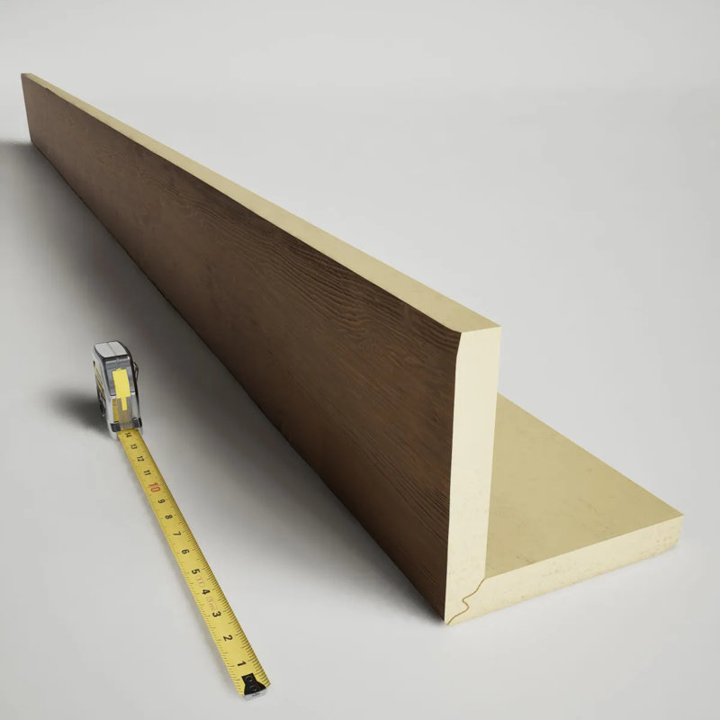 Planche de poutre en faux bois Endurathane sablé, H 4 po x l 6 po, Toffee, 22 pi L