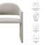 Fauteuil de salle à manger rembourré Talia-105770577