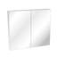 Armoire à pharmacie murale à miroir 32 po x 28 po, structure en aluminium, rangement grande capacité, usure, formaldéhyde argenté, tablettes multiples, compartiments de rangement, antirouille