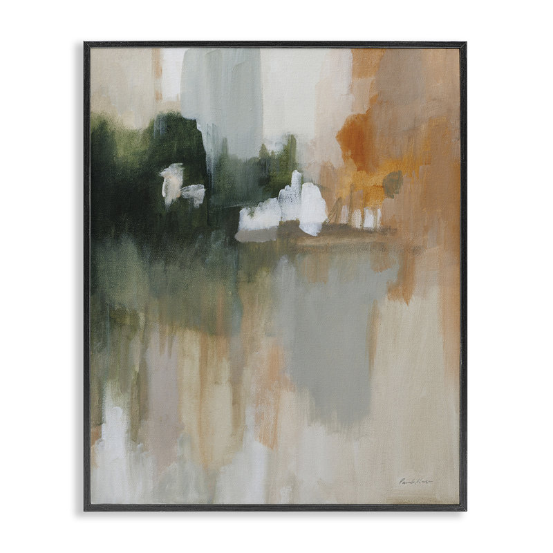 «Forest Secrets Abstraction», art de la giclée encadrée par Yvette St. Amant, Giclée encadrée noir minuit, H 14 po x l 11 po