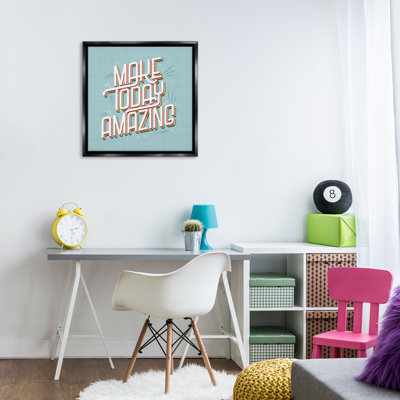 Cadre flottant rétro Make Today Amazing, design par Sarah Hickman