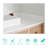 21 Inch Pure White Engineered Stone Vanity Sink Countertop Sidesplash