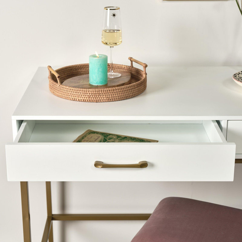 Agna Dressing Table, White