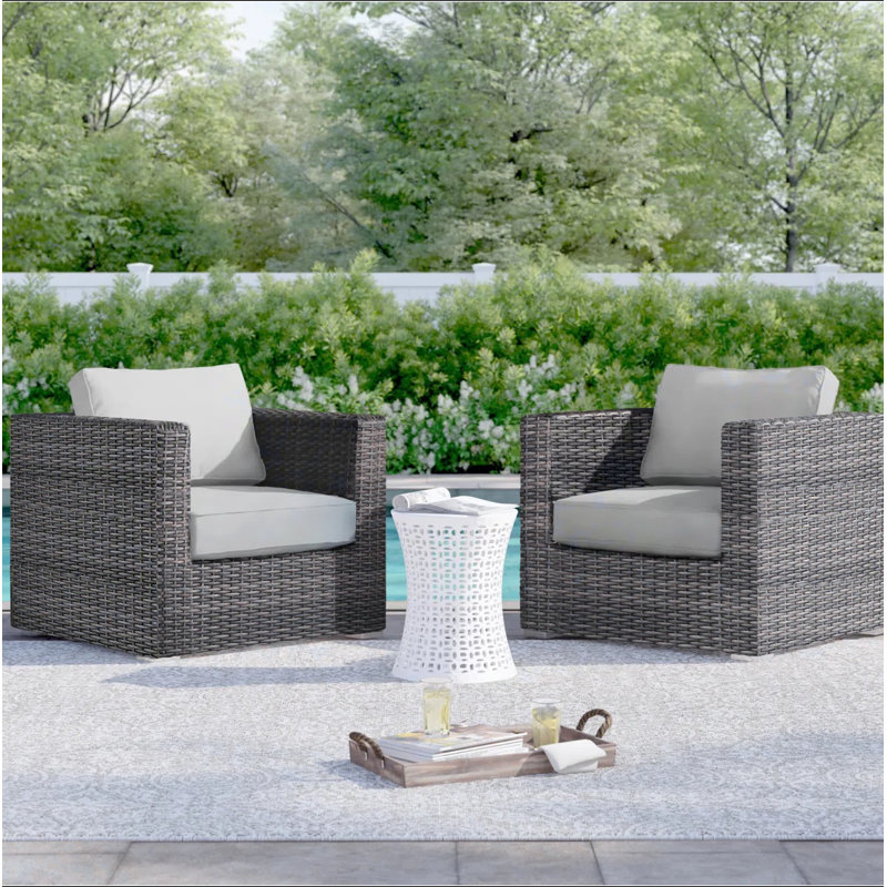 Chaise de patio entièrement assemblée avec coussins moelleux Comfort-Ready - idéale pour la détente en plein air, Espresso