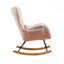 Chaise berçante, chaise berçante moderne avec dossier haut