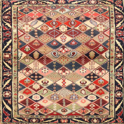 Tapis oriental en laine / polyester tissé à la machine Parab