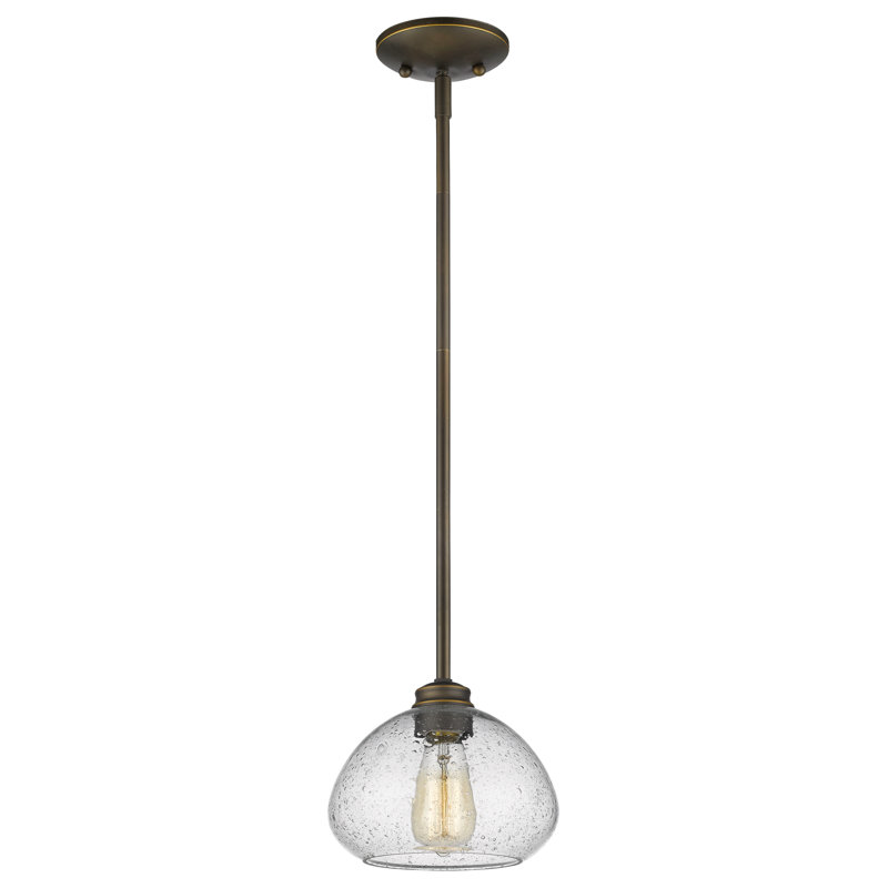 Reichert 1 - Light Single Pendant, 6.5" H x 8" W x 8" D, Olde Bronze