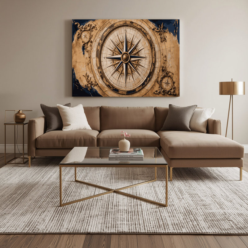 Art nautique rétro sur toile, H 11 po x l 14 po