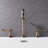 8.26" Antique Widespread 2‑Handle Bathroom Faucet with Drain Assembly
