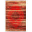 Tapis oriental rouge en polyester imprimé à la machine Susan-985390620