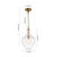 Luminaire suspendu simple en verre transparent 1 lumière Kazal-1088764127