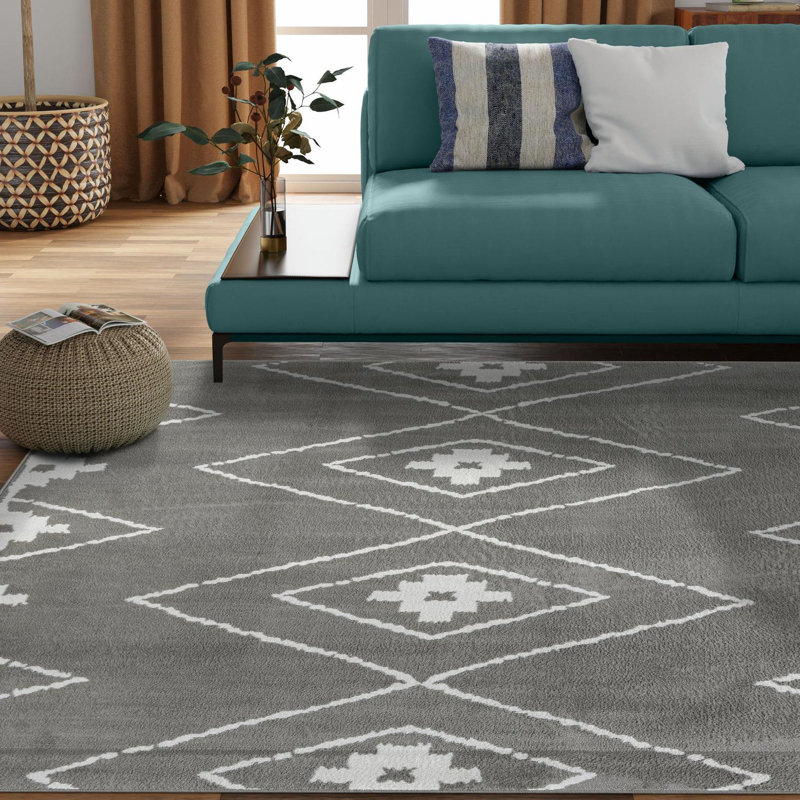 Latitude Run® Vefsna Nikolis Rug Gray, Square 10'