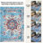 GLN Traditional Collection - Machine Washable Area Rug, Non Slip, Low Pile Chenille Living Room, Bedroom, Kitchen Rug (Blue)-71053318