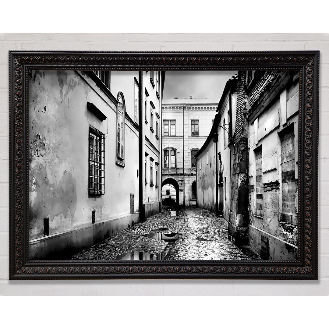 Venice Streets B N W - Einzelne Bilderrahmen Kunstdrucke