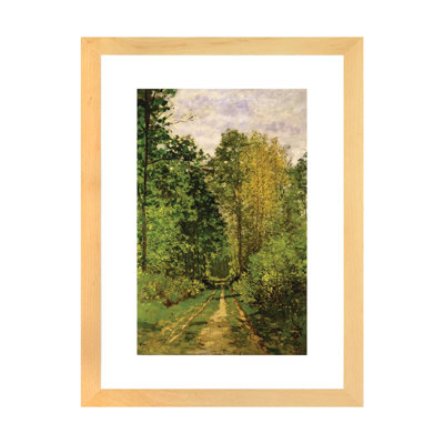Chemin boisé, 1865 par Claude Monet, reproduction d’art