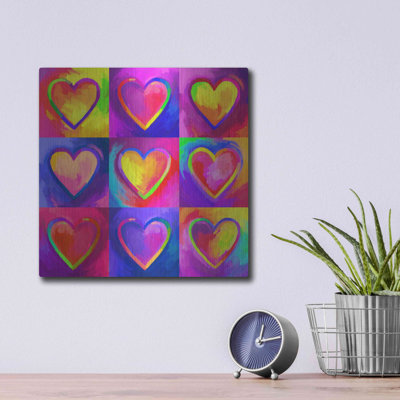 Luxe Pop Art «Pop Art Heart 2» par Howie Green, «Pop Art Heart 2» par Howie Green