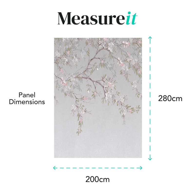 Superfresco Easy Blossom Trail Print To Order Fixed Size 2.8m x 3m Mural, Purple
