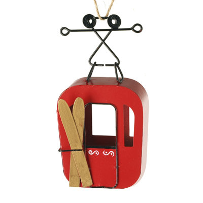 Hanging Ski Gondola Decoration