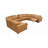 Bechper Top-Grain Leather Reclining Modular Sectional-508793844