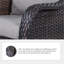 Chaises longues d'extérieur en rotin avec coussins Deb Wicker-397565555-377751452