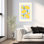 Citrons d'Italie, art floral rustique abstrait d'été