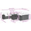Vidaxl Garden Sofa Set , Cream White-114335492