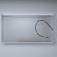 Armoire à pharmacie en aluminium argenté avec miroir, DEL, horloge, armoire résistante à la rouille, fonction de brouillard à finition brossée, biseauté-1363853043