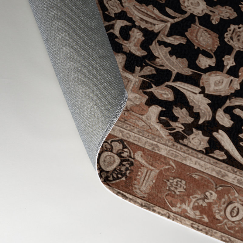 Tapis d'intérieur et d'extérieur brun Persian, Rectangulaire 3 pi x 5 pi