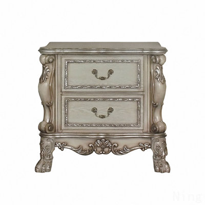 Wooden Bedroom Nightstand With 2-Drawers