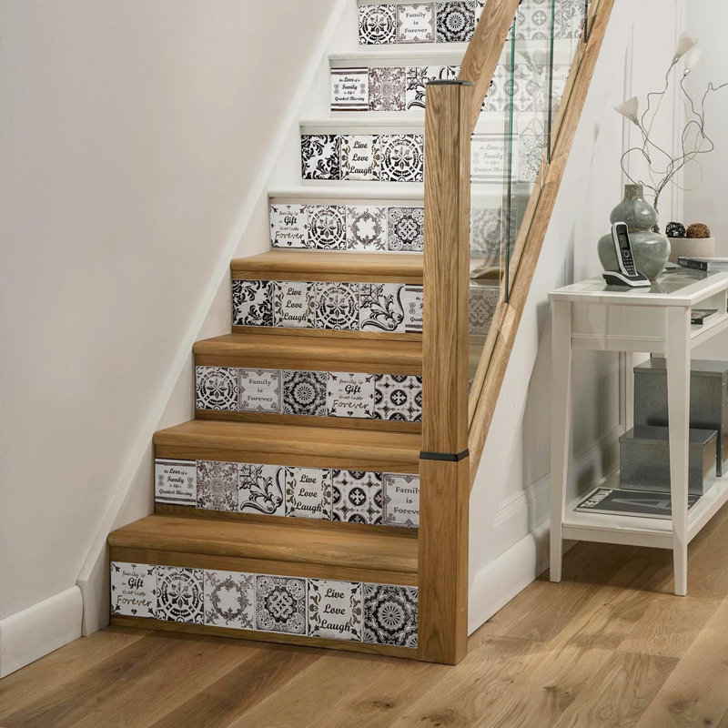 38.1cm W x 38.1cm L PVC Peel and Stick Mosaic Tile