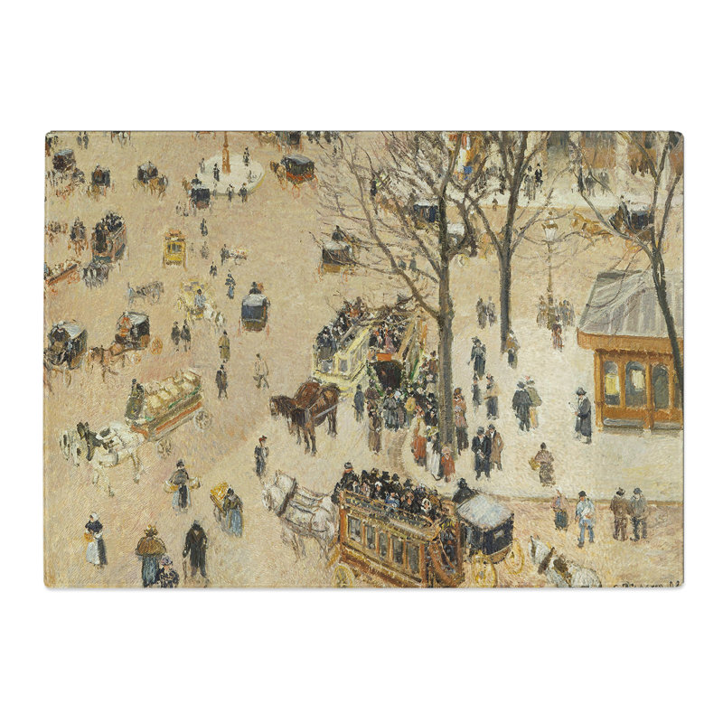 Theatre Place by Camille Pissarro Chopping Board, 28.5cm W x 39cm L